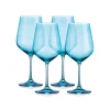 Clearance Godinger Sheer Light Blue Red Wine Glass, Set of 4
