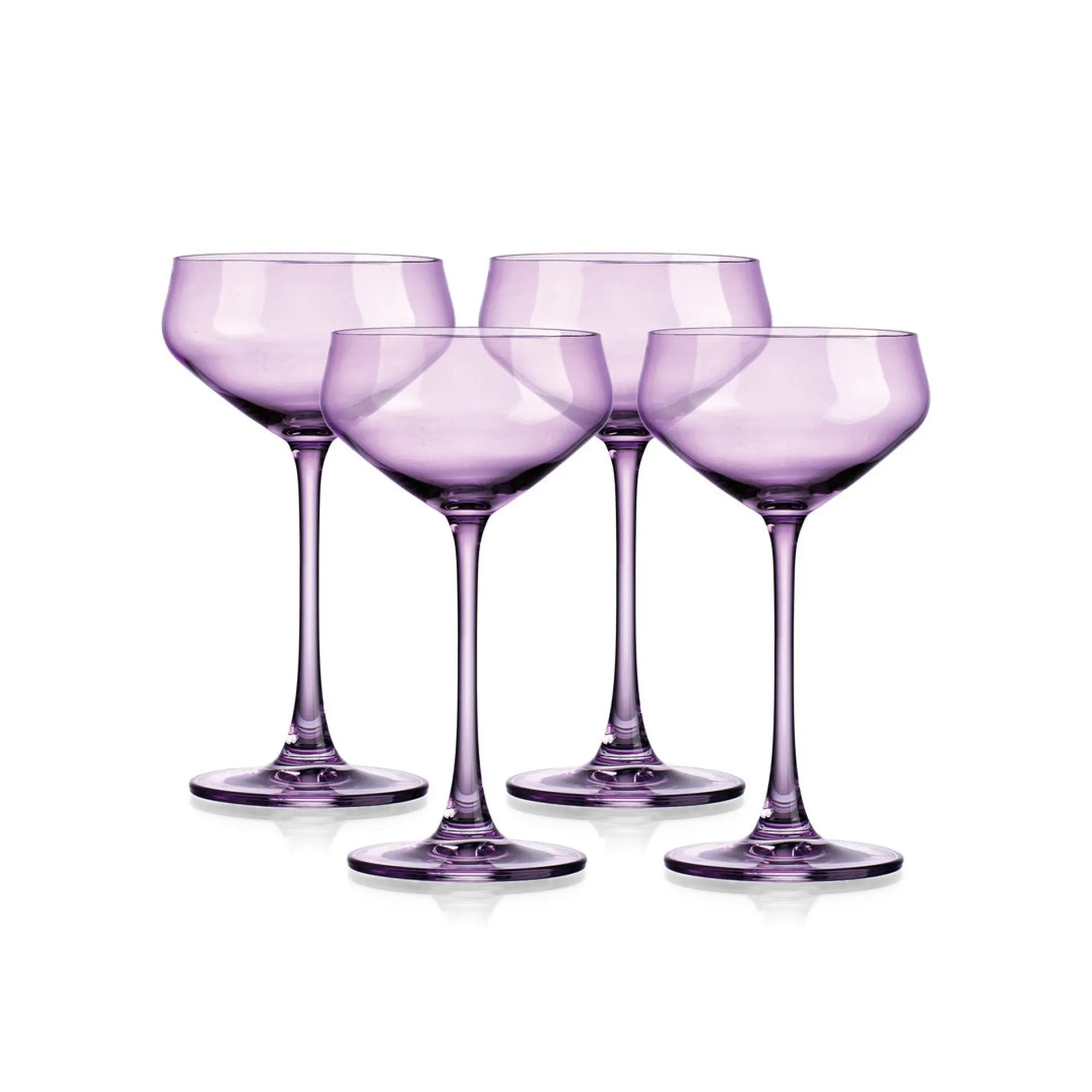 Best Godinger Sheer Lilac Champagne Coupe, Set of 4