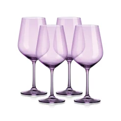 New Godinger Sheer Lilac Red Wine Glass, Set of 4