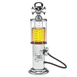 Clearance Godinger Skull Gas Pump Liquor Dispenser