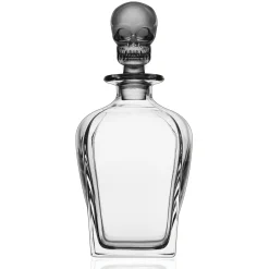 New Godinger Skull Smoked Whiskey Decanter