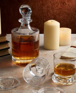 New Godinger Skull Stackable Coaster Set