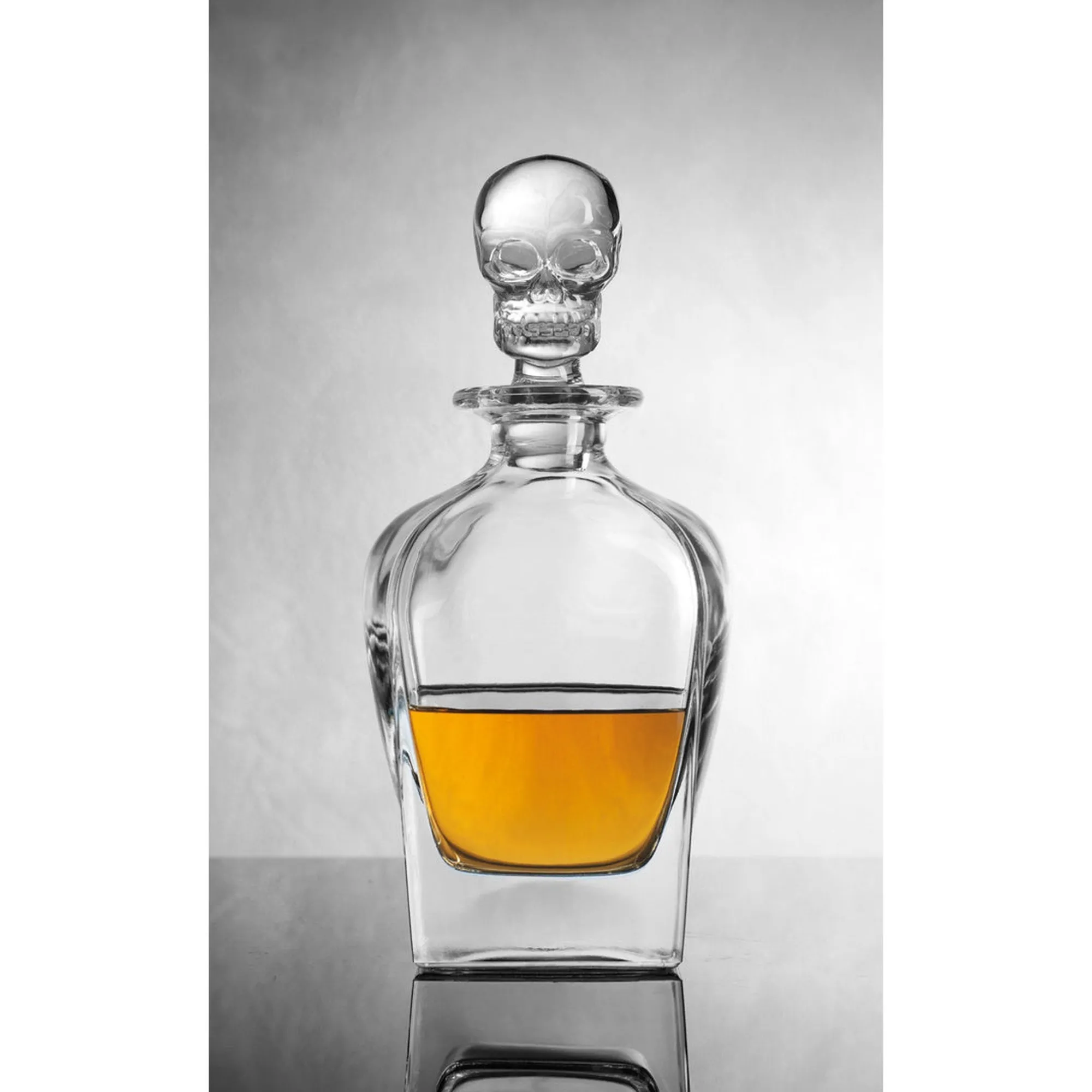 Godinger Skull Whiskey Decanter