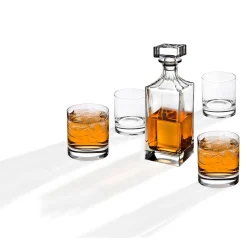 Sale Godinger Social 5 Piece Decanter Whiskey Set