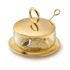 Clearance Godinger Sphere Gold Honey Jar