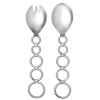 Discount Godinger Sphere Stainless Salad Server Set