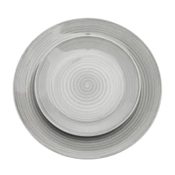 Online Godinger Spiral Grey Porcelain 12 Piece Dinnerware Set, Service For 4