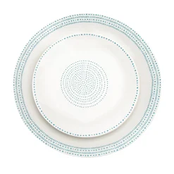 Clearance Godinger Staccata Porcelain 16 Piece Dinnerware Set, Service For 4