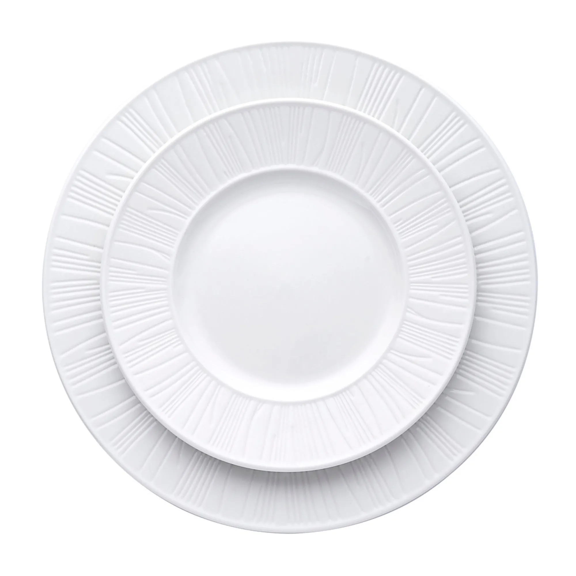 Godinger Starburst Porcelain 12 Piece Dinnerware Set, Service For 4