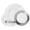 Best Godinger Summit New Bone China 16 Piece Dinnerware Set, Service for 4