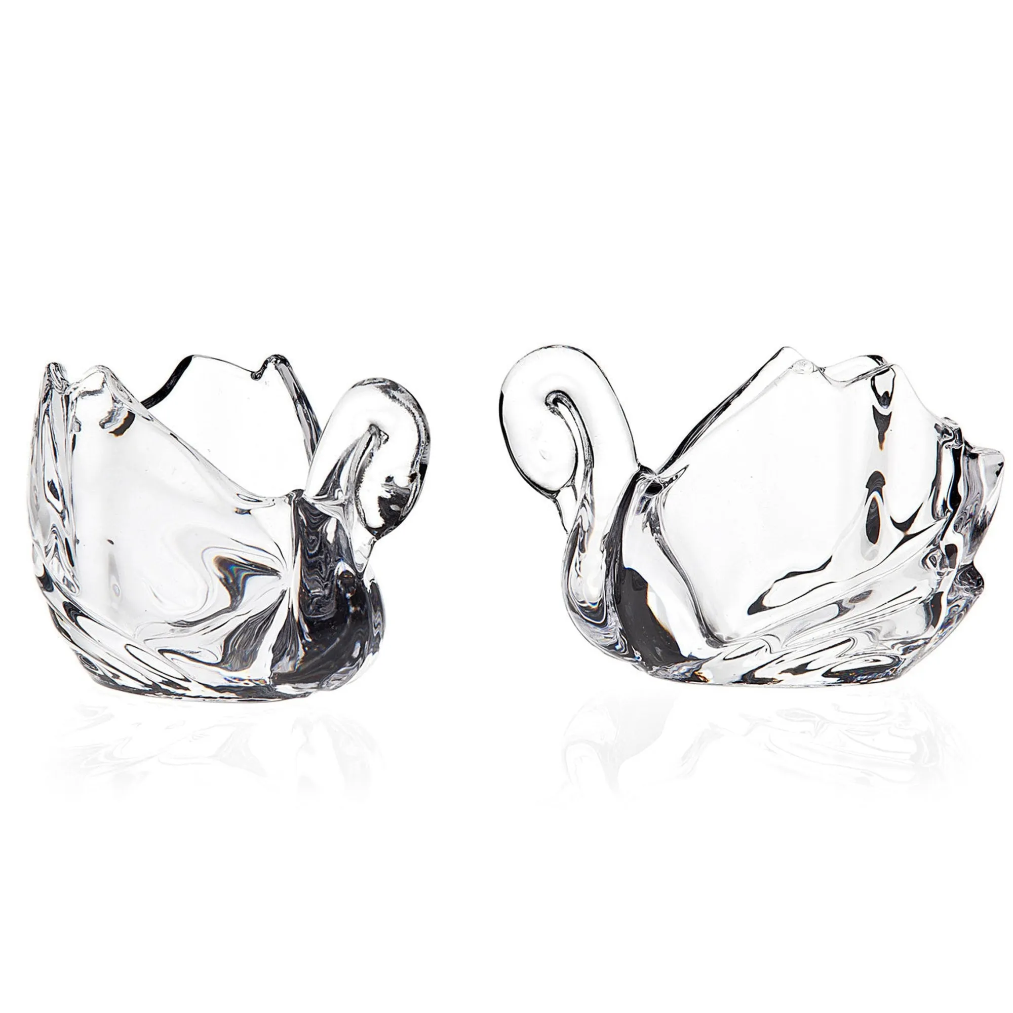 New Godinger Swan Votive Holder Set
