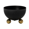 Clearance Godinger Temari Black Footed Nut Bowl