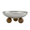 Outlet Godinger Temari Hammered Silver Footed Round Nut Bowl