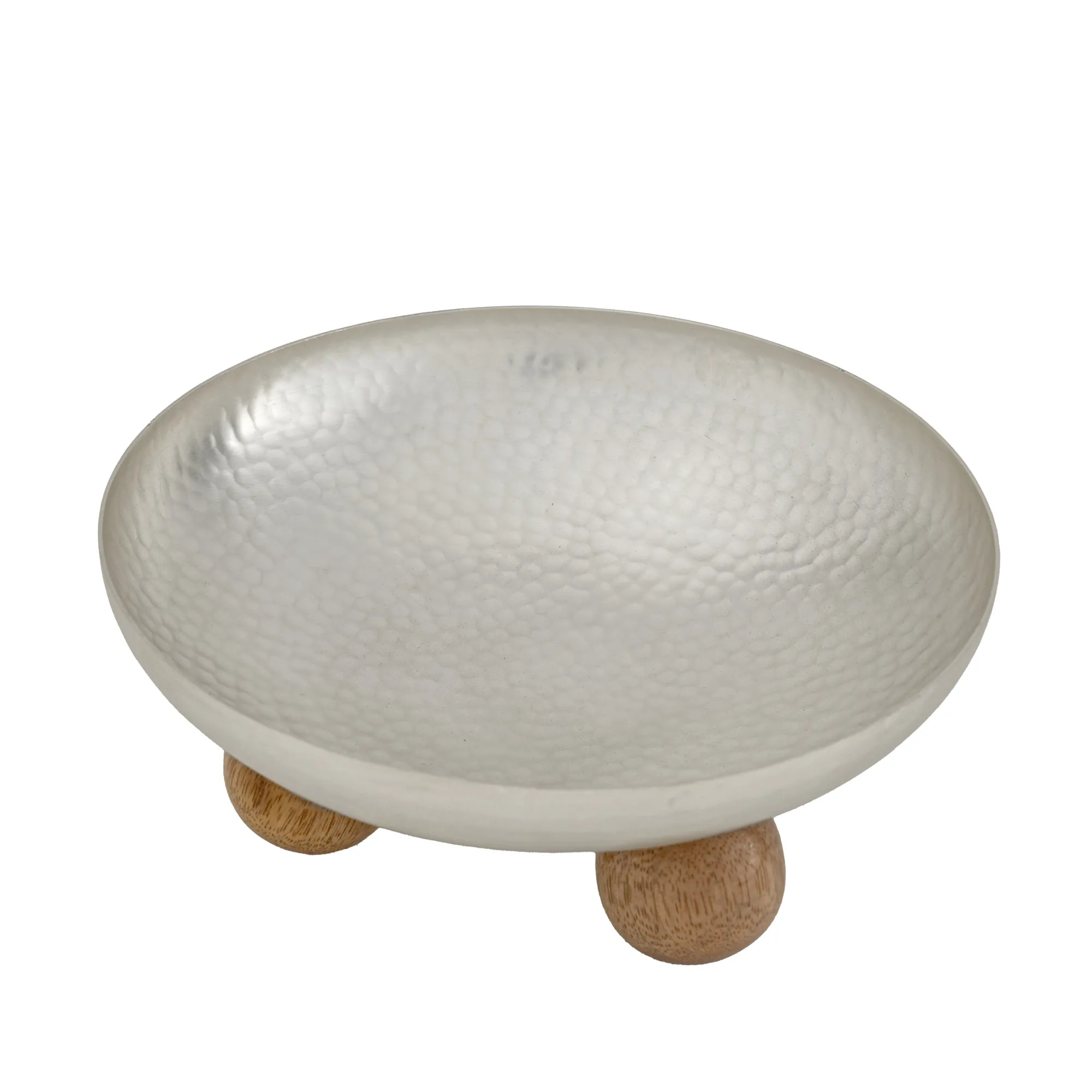 Outlet Godinger Temari Hammered Silver Footed Round Nut Bowl