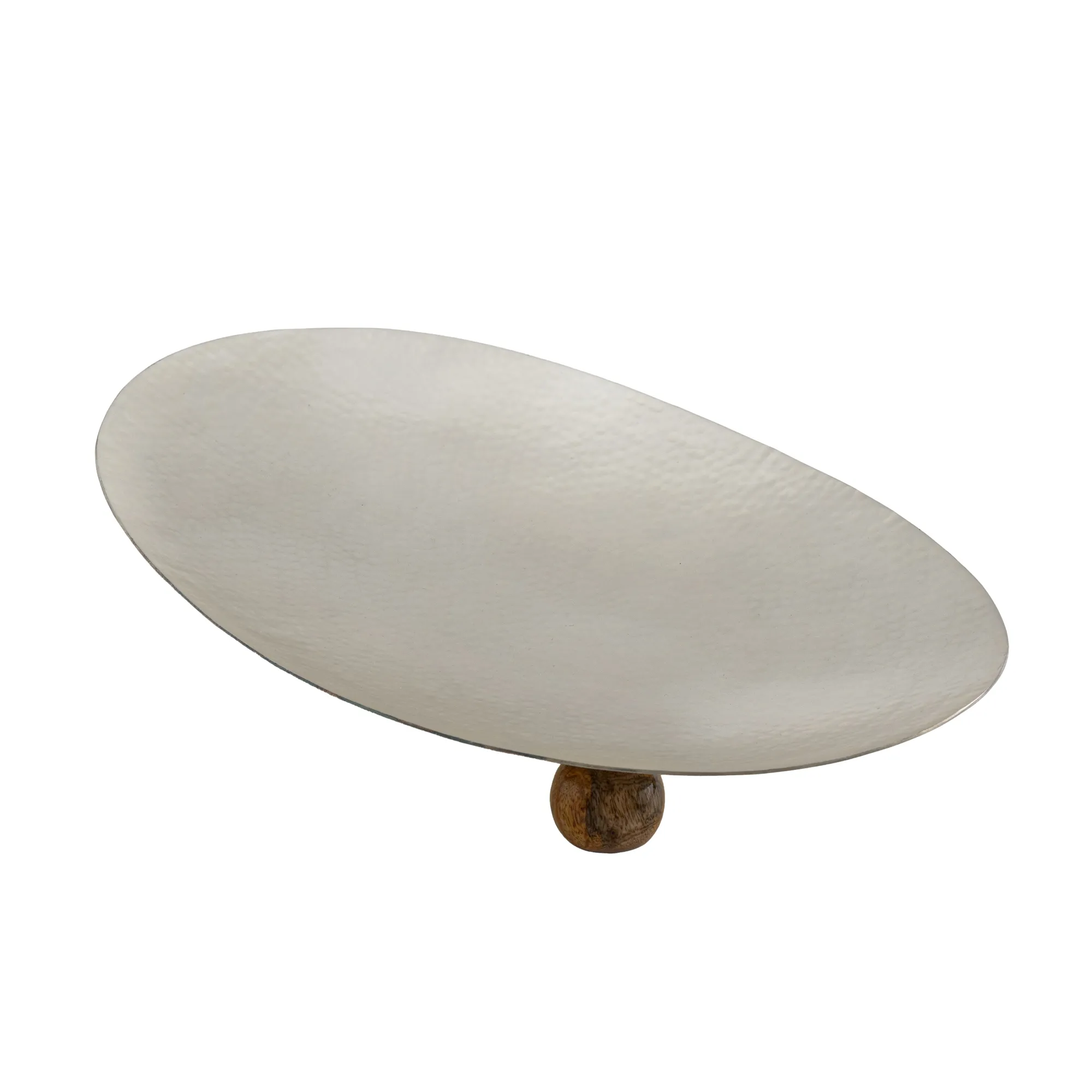 Online Godinger Temari Hammered Silver Small Footed Oval Platter