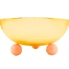 Hot Godinger Temari Pink & Gold Footed Fruit Bowl