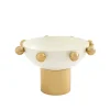 Godinger Temari White & Gold Footed Nut Bowl