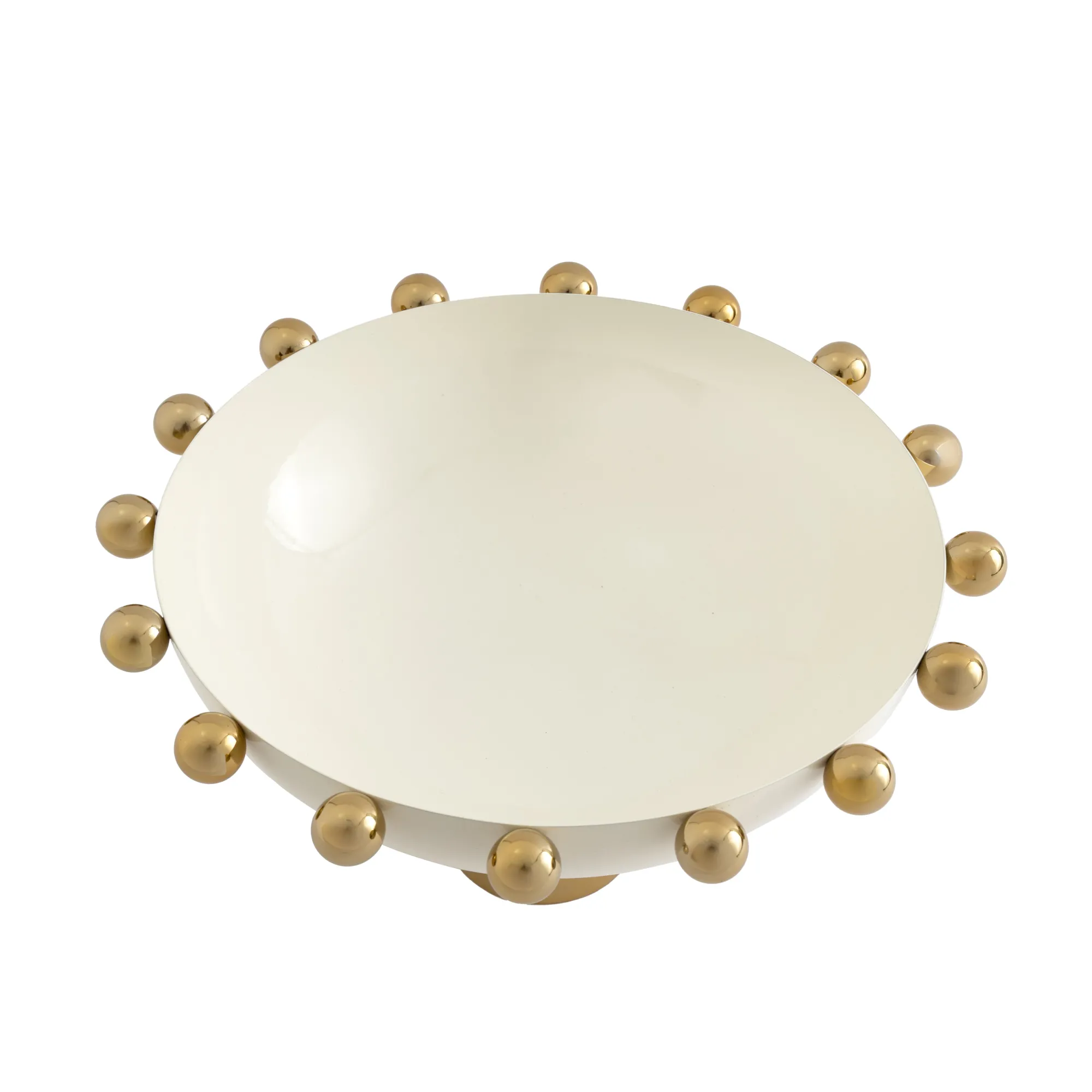 Best Godinger Temari White & Gold Footed Salad Bowl