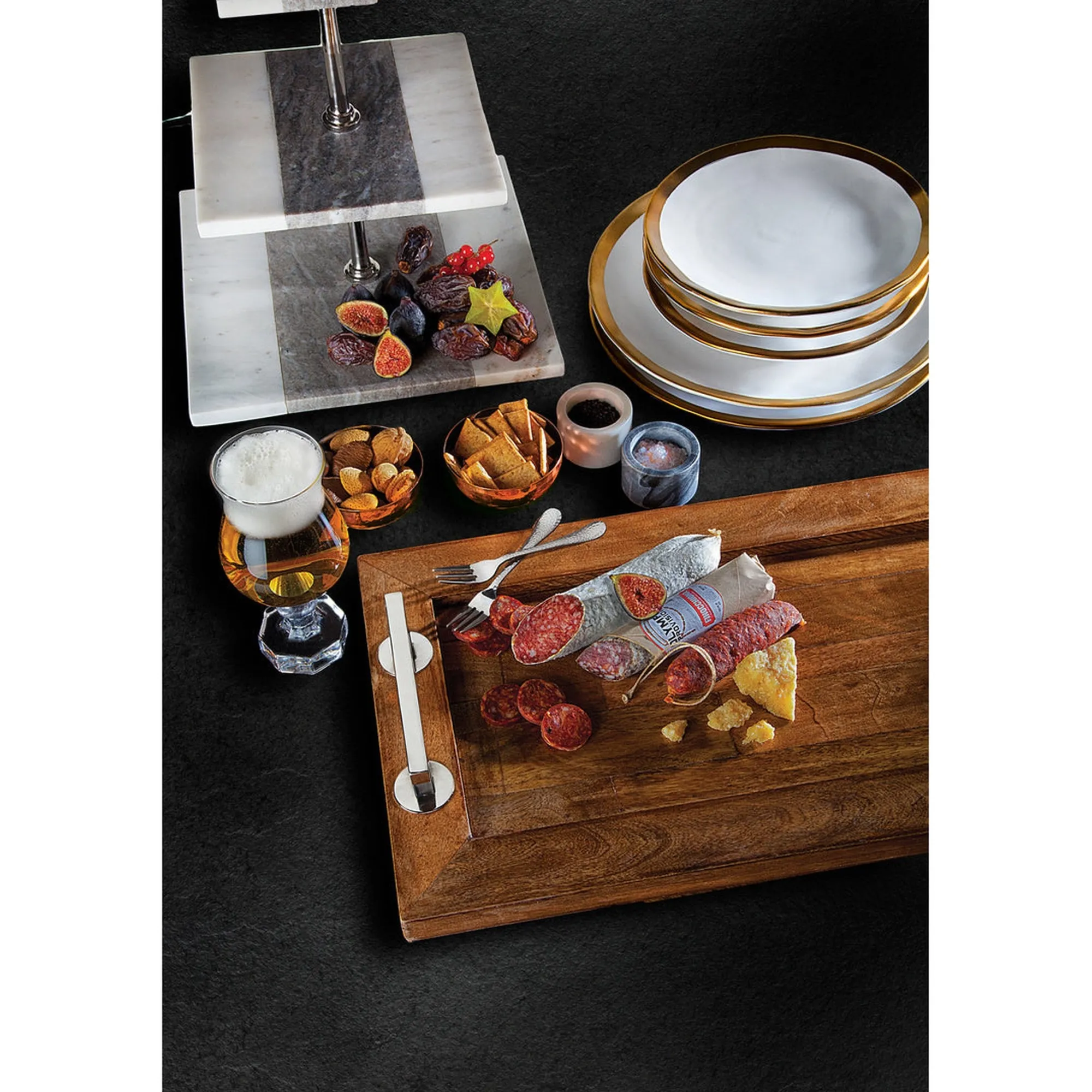 Online Godinger Terre D'or 4 Piece Dinner Set, Service For 1