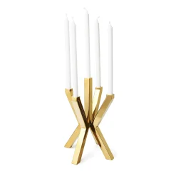 New Godinger Thea Gold 5 Light Candelabra
