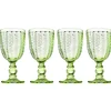 Discount Godinger Twill Green Goblet, Set of 4
