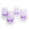 Outlet Godinger Veneto Amethyst Stemless Wine Glass, Set of 4