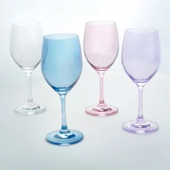 Outlet Godinger Veneto Amethyst White Wine Glass, Set of 4