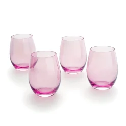 Clearance Godinger Veneto Ballet Stemless Wine Glass, Set of 4