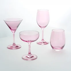 Clearance Godinger Veneto Ballet Stemless Wine Glass, Set of 4