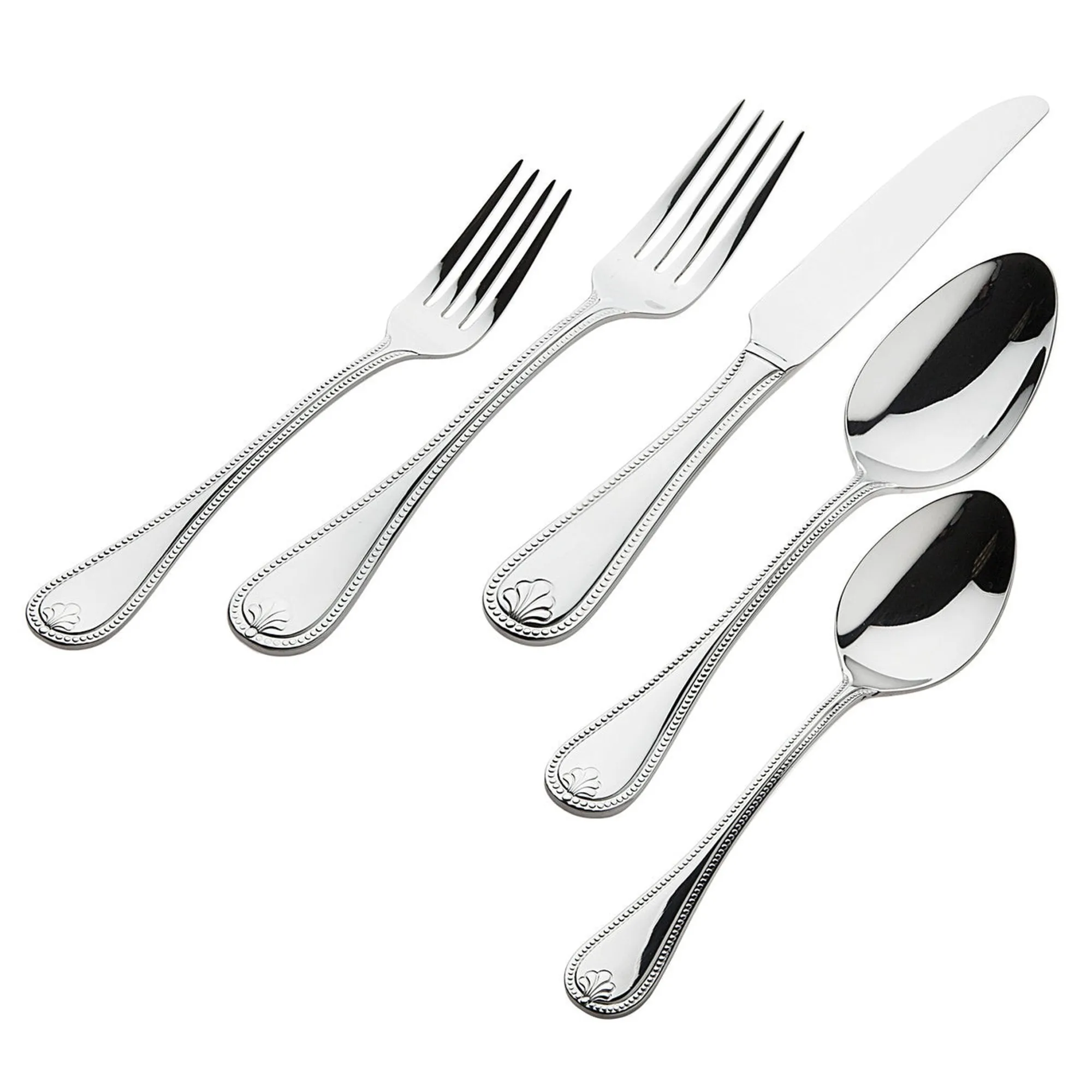 Godinger Venetzia Mirrored 18/0 Stainless Steel 20 Piece Flatware Set, Service For 4
