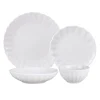 New Godinger Viera Porcelain 16 Piece Dinnerware Set, Service for 4