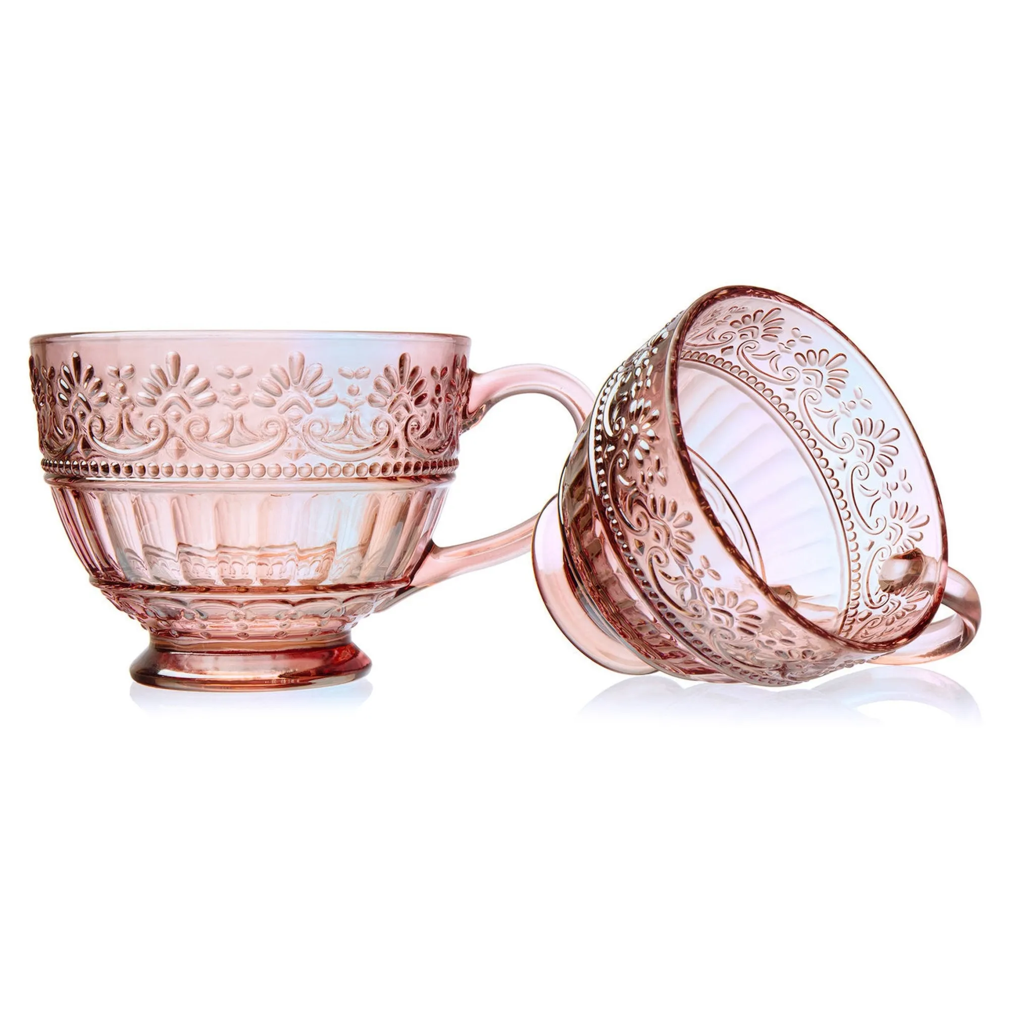 Online Godinger Villa Pink Luster Coffee Mug, Set of 2
