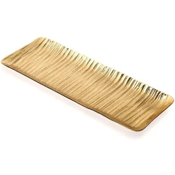 Discount Godinger Wadi Gold Textured Rectangle Tray