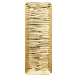 Discount Godinger Wadi Gold Textured Rectangle Tray