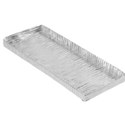 Outlet Godinger Wadi Silver Textured Rectangle Tray