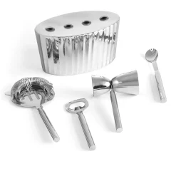 Online Godinger Waves Stainless Steel Bar Tool Set