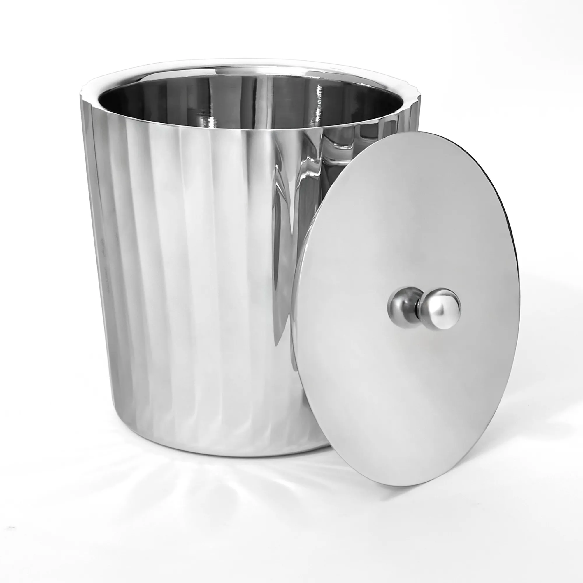 Hot Godinger Waves Stainless Steel Ice Bucket