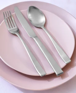 Outlet Godinger Wayland Matte 18/10 Stainless Steel 45 Piece Flatware Set, Service For 8
