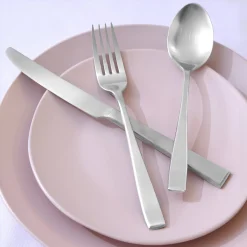 Outlet Godinger Wayland Matte 18/10 Stainless Steel 45 Piece Flatware Set, Service For 8