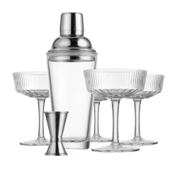 Clearance Godinger Whiskey & Rye 6 Piece Espresso Martini Set