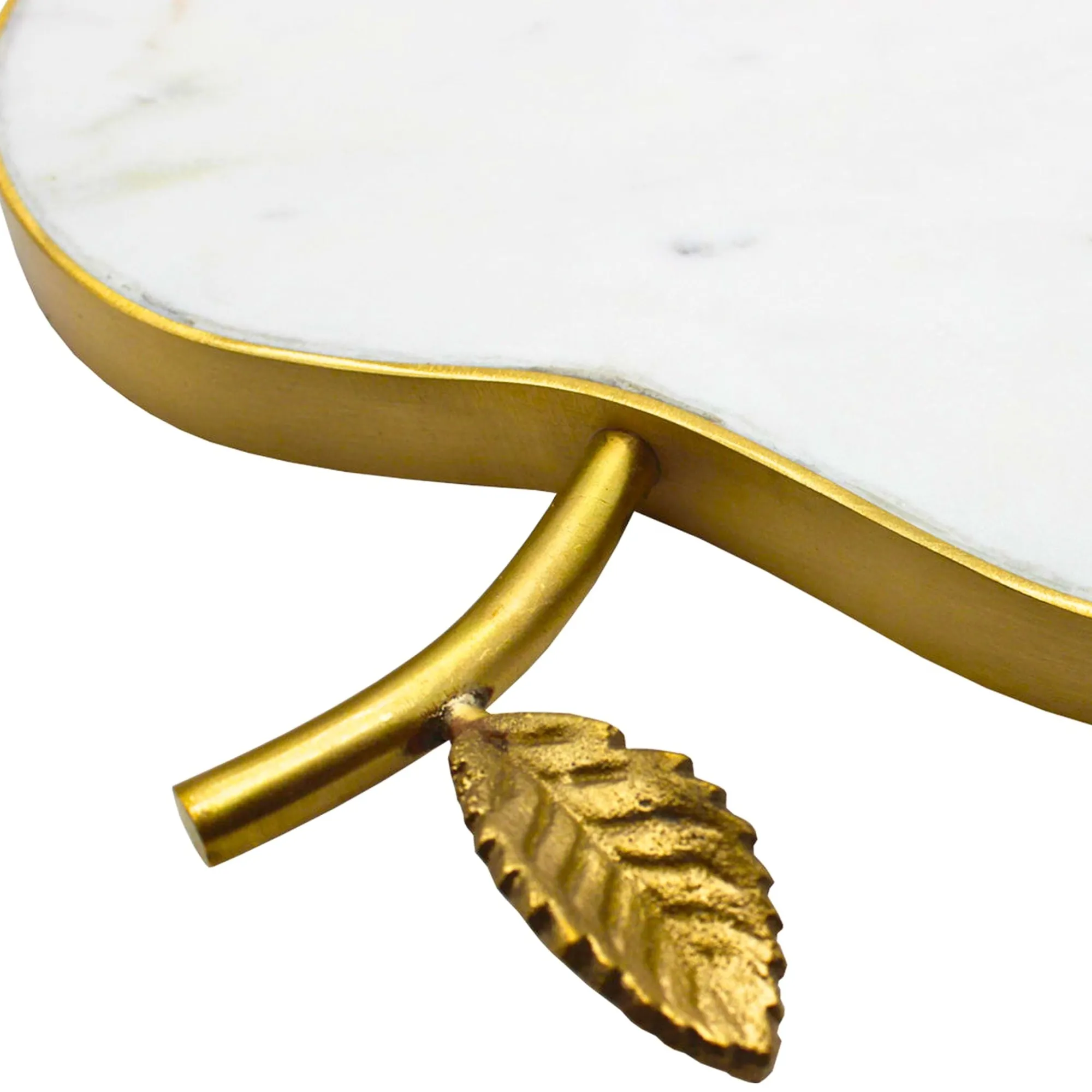 New Godinger White Marble Apple Cheese Board