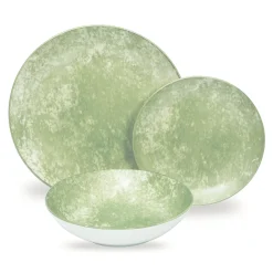 Best Godinger Wingate Lime Porcelain 12 Piece Dinnerware Set, Service For 4