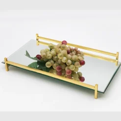 Online Godinger Wire Mirrored Serving Tray